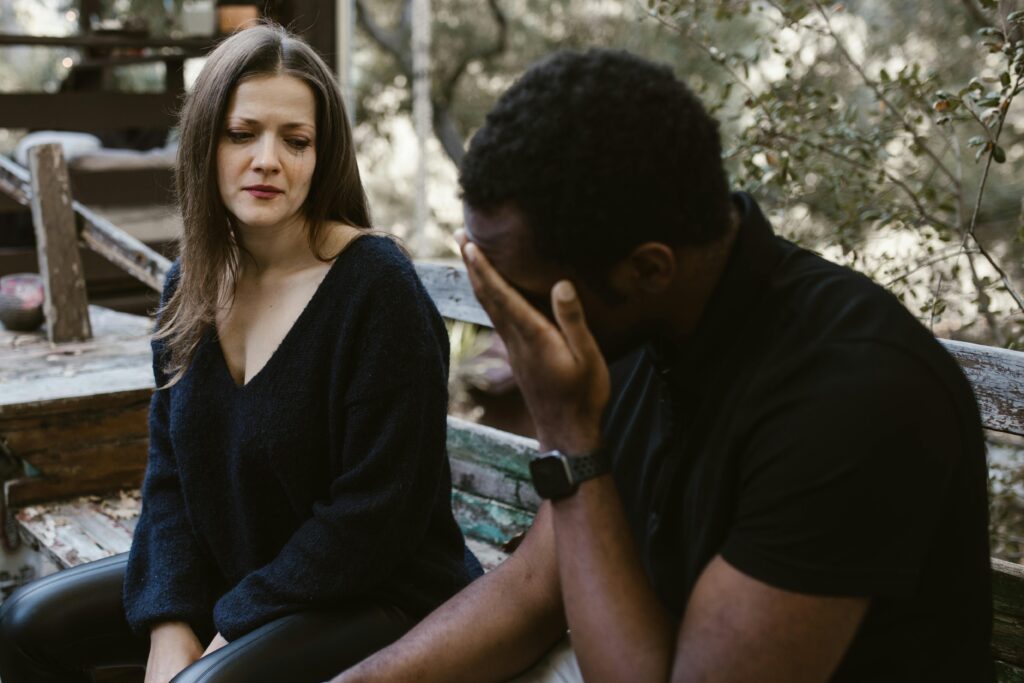 Couple breaking up