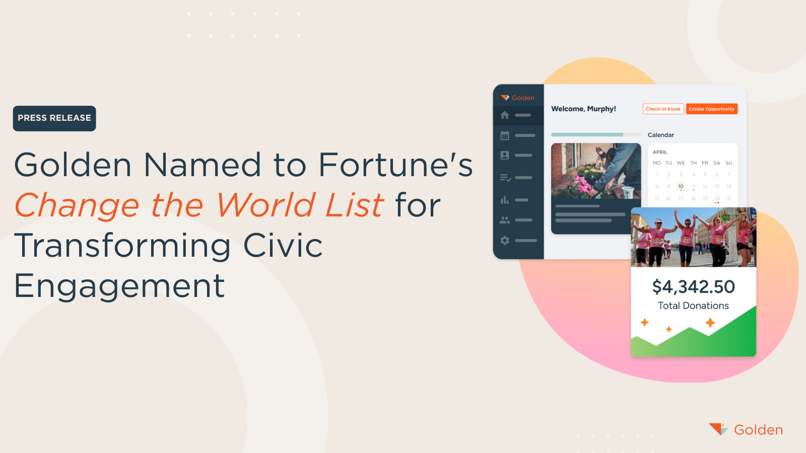 Golden Named to Fortune’s 2025 Change the World List for Transforming Civic Engagement