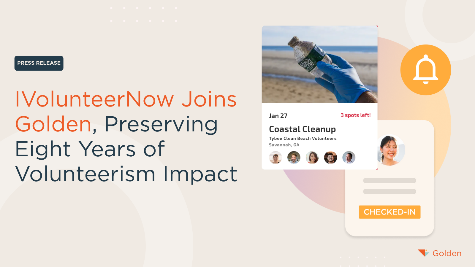 IVolunteerNow Joins Golden, Preserving Eight Years of Volunteerism Impact 