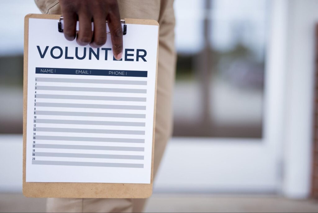Volunteer sheet template