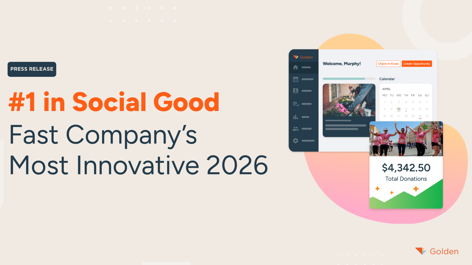 Golden Named #1 in Social Good on Fast Company’s Annual List of the World’s Most Innovative Companies of 2026